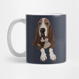 Basset Hound Vector Art Mug